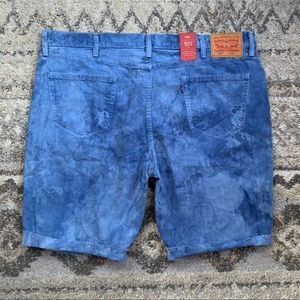NWT Levi’s 511 Slim Blue Dye Cut Offs 44